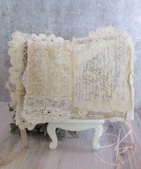 Lace, old pages and letters.